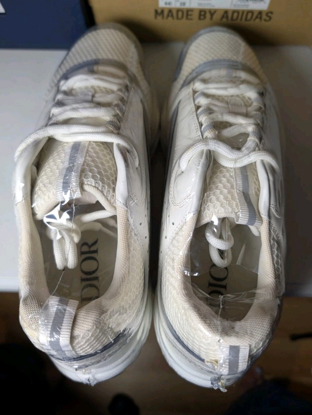 Dior b22 Sneakers 3SN231YJG Men Size 44 White Gray NEW In Box - Picture 5 of 7